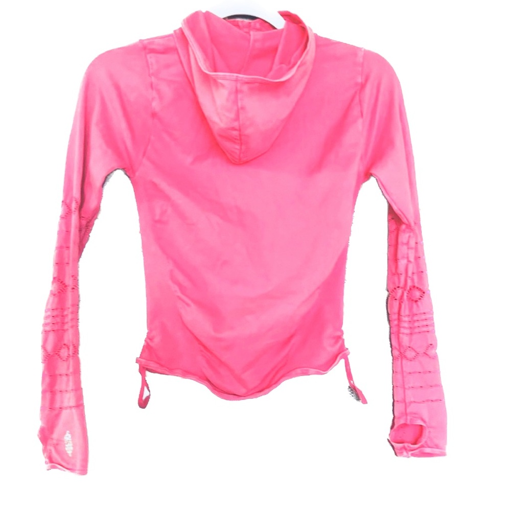 NWOT FP Movement Good Karma Long Sleeve Pink Hoodie XS/S